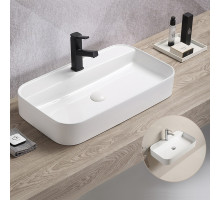 Накладная прямоугольная раковина 70 см Comforty 78574-70 белая
