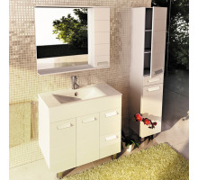 Тумба-умывальник Comforty Модена 90М белая с раковиной Quadro 90