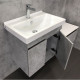 Тумба-умывальник Осло-60 бетон светлый с раковиной Fest 60 F01 Comforty