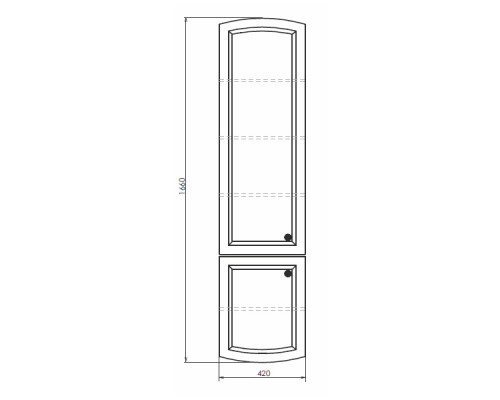 Шкаф-колонна "Палини-42" белый Comforty