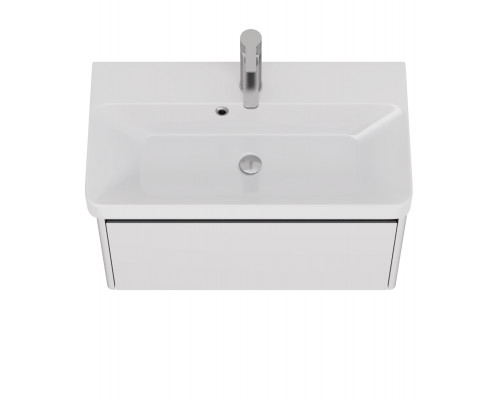 Тумба Luxury, 70 см, подвесная, 1 ящик, белый матовый Dreja