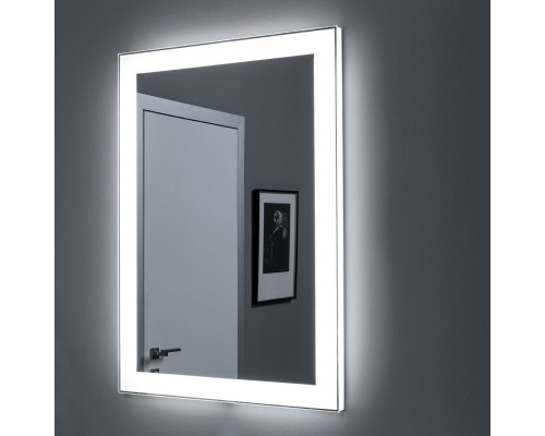 Зеркало KVADRO, 60x85 см, инфракрасный выключатель, LED-подсветка Dreja