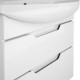 Тумба LAGUNA PLUS, 65 см, подвесная/напольная, 2 ящика, с опорами, белый глянец Dreja