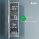 Пенал подвесной, 30 см, белый, Слайд Икс (Slide X), IDDIS, SLX30W0i97