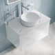 Столешница, керамогранит, 80 см, белый мрамор, Оптима Хоум (Optima Home), IDDIS, OPH80M0i89