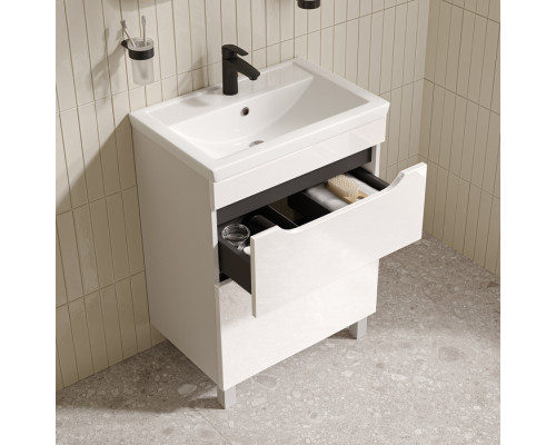 Тумба с умывальником, напольная, 60 см, белый, Рэй (Ray), IDDIS, RAY60WFi95K подходит умыв. 4076000i28