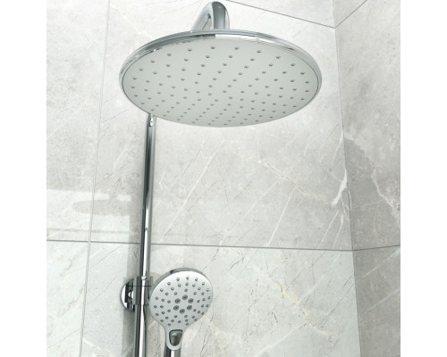 Душевой гарнитур с верхней лейкой, белый, Рэй (Ray), IDDIS, RAYSW3Fi76