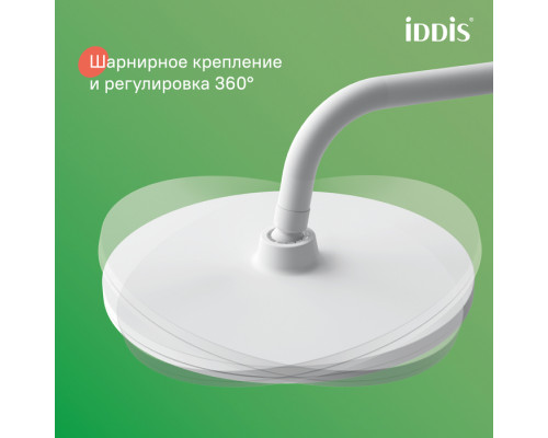 Смеситель для ванны с верхним душем, белый матовый, Шелфи (Shelfy), IDDIS, SHEWTBTi06