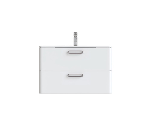 Тумба с умывальником, подвесная, 80 см, белая, Брик (Brick), IDDIS, BRI80W0i95K