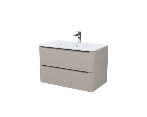 Тумба с умывальником, подвесная, 80 см, капучино, Эдифис (Edifice), IDDIS, EDI80C0i95K подходит умыв. 0108000i28