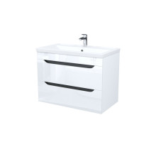 Тумба с умывальником, подвесная, 80 см, белый, Рэй (Ray), IDDIS, RAY80W0i95K подходит умыв. 4078000i28