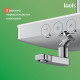 Смеситель для ванны с верхним душем, Шелфи (Shelfy), IDDIS, SHESBBTi06