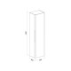 Пенал подвесной, 40 см, белый, Клауд Икс (Cloud X), IDDIS, CLX40W0i97
