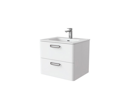 Тумба с умывальником, подвесная, 60 см, белая, Брик (Brick), IDDIS, BRI60W0i95K