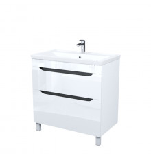 Тумба с умывальником, напольная, 80 см, белый, Рэй (Ray), IDDIS, RAY80WFi95K подходит умыв. 4078000i28