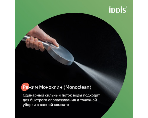 Лейка для душа, графит матовый, Эйгер (Aiger), IDDIS, AIG4FG0i18