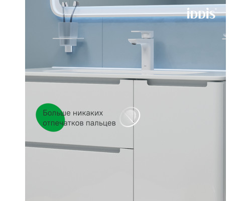 Тумба подвесная, белый, 100 см, Эдифис (Edifice), IDDIS, EDI10W1i95. Подходит умывальник 0101000i28