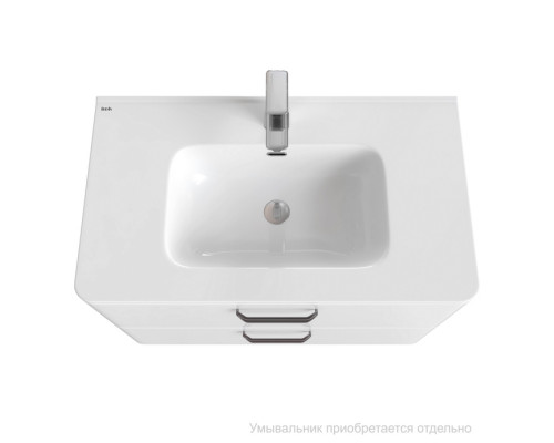 Тумба подвесная, белая, 80 см, Брик (Brick), IDDIS, BRI80W0i95. Подходит умывальник: 0108000i28