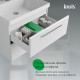 Тумба с умывальником, подвесная, 60 см, белый, Слайд Икс (Slide X), IDDIS, SLX60W0i95K подходит умыв. 4516000i28