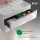 Тумба с умывальником, подвесная, 100 см, белый, Клауд Икс (Cloud X), IDDIS, CLX10W0i95K подходит умыв. 0171000i28