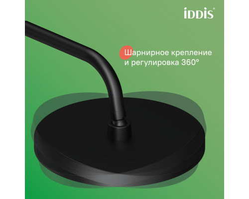 Смеситель для ванны с верхним душем, черный матовый, СпаХоум (SpaHome), IDDIS, SPABLBTi06