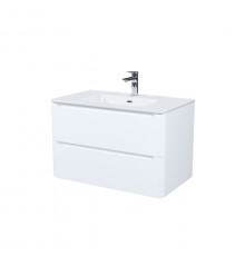 Тумба с умывальником, подвесная, 80 см, белая, Эдифис (Edifice), IDDIS, EDI80W0i95K