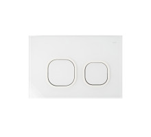 Клавиша смыва, универсальная, белый, Юнигласс (Uniglass), 001, IDDIS, UNG01GWi77
