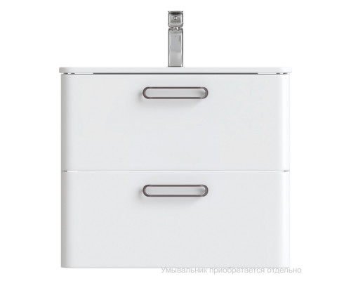 Тумба подвесная, белая, 60 см, Брик (Brick), IDDIS, BRI60W0i95. Подходит умывальник: 0106000i28