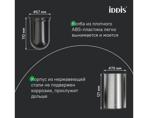 Ерш, хром матовый, 02, IDDIS, PETSSPOi47