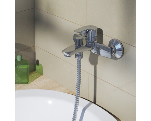 Смеситель для ванны с керамическим дивертором, Рэй (Ray), Iddis, RAYSB02i02WA