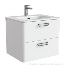 Тумба подвесная, белая, 60 см, Брик (Brick), IDDIS, BRI60W0i95. Подходит умывальник: 0106000i28