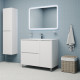 Тумба с умывальником, напольная, 100 см, белая, Эдифис (Edifice), IDDIS, EDI10WFi95K