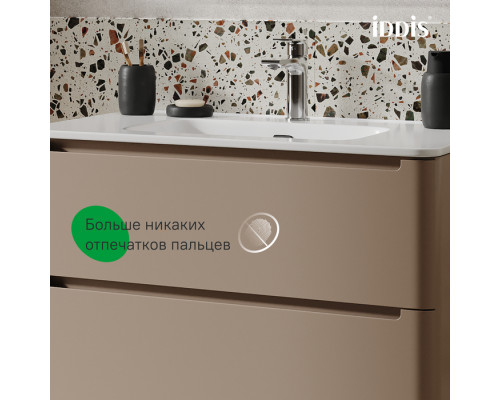 Тумба подвесная, 80 см, капучино, Эдифис (Edifice), IDDIS, EDI80C0i95 подходит умыв. 0108000i28