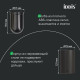 Ерш, сплав металлов, Петит (Petite), матовый черный, IDDIS.