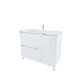 Тумба с умывальником, напольная, 100 см, белая, Эдифис (Edifice), IDDIS, EDI10WFi95K