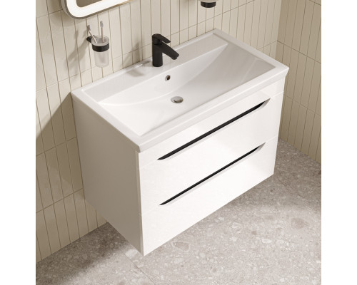 Тумба с умывальником, подвесная, 80 см, белый, Рэй (Ray), IDDIS, RAY80W0i95K подходит умыв. 4078000i28