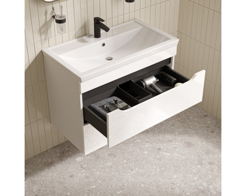 Тумба с умывальником, подвесная, 80 см, белый, Рэй (Ray), IDDIS, RAY80W0i95K подходит умыв. 4078000i28