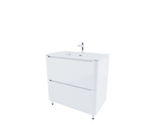 Тумба с умывальником, напольная, 80 см, белая, Эдифис (Edifice), IDDIS, EDI80WFi95K