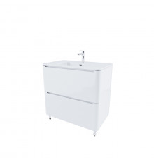 Тумба с умывальником, напольная, 80 см, белая, Эдифис (Edifice), IDDIS, EDI80WFi95K