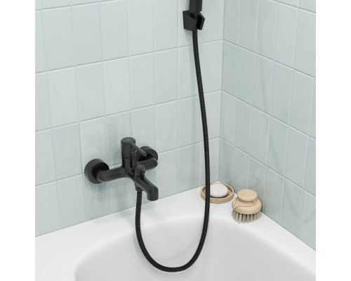 Шланг для душа, черный матовый, нерж. сталь, 2 м, Агуа (Agua), IDDIS, AGUS20B0i19