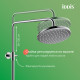 Смеситель с верхним душем и изливом, Рэй (Ray), IDDIS, RAYSB3Fi06