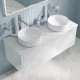Столешница, керамогранит, 120 см, белый мрамор, Оптима Хоум (Optima Home), IDDIS, OPH12M0i89