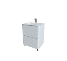 Тумба с умывальником, напольная, 60 см, белая, Эдифис (Edifice), IDDIS, EDI60WFi95K
