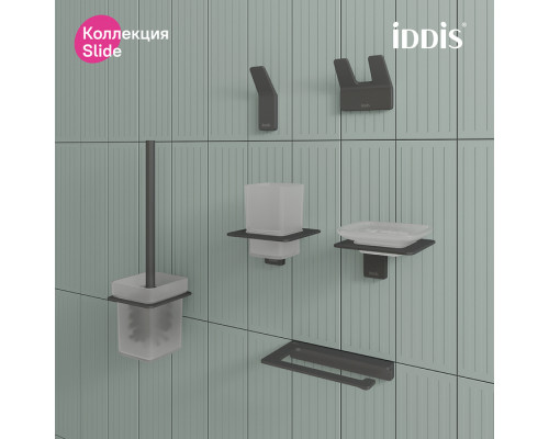 Крючок двойной, сплав металлов, Слайд (Slide), графит, IDDIS, SLIGM20i41
