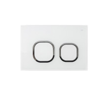 Клавиша смыва, универсальная, белая, Юнигласс (Uniglass), 001, IDDIS, UNG01WCi77