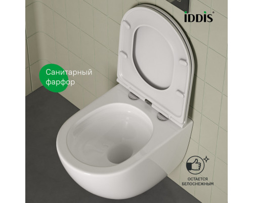 Унитаз подвесной безободковый, Аксес (Axes), IDDIS, AXERDSEi25