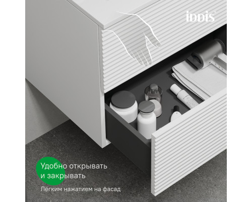 Тумба с умывальником, подвесная, 60 см, белый, Билд (Bild), IDDIS, BIL60W0i95K подходит умыв. 0136000i28