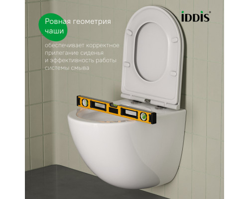 Унитаз подвесной безободковый, Аксес (Axes), IDDIS, AXERDSEi25