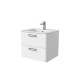 Тумба с умывальником, подвесная, 60 см, белая, Брик (Brick), IDDIS, BRI60W0i95K