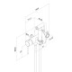 Аксес (Axes), 005. Встраиваемый смеситель с гигиеническим душем, белый матовый